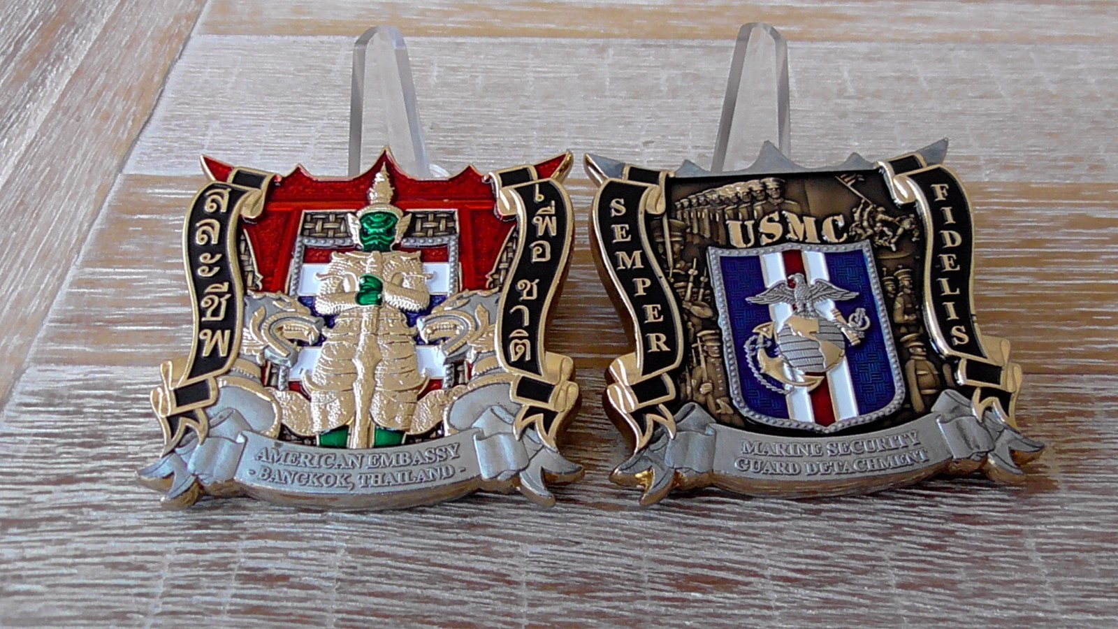 MSG Marine Security Guard DET American Embassy Bangkok Thailand Challenge Coin