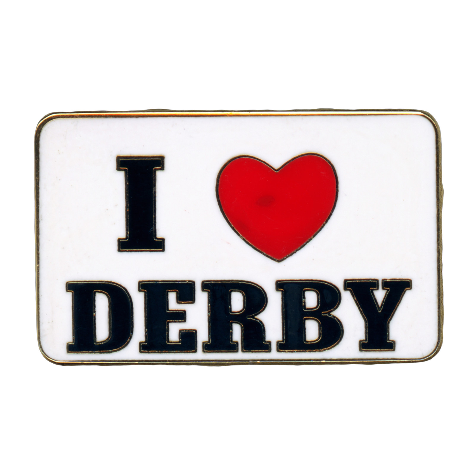 I Love Derby Lapel Pin