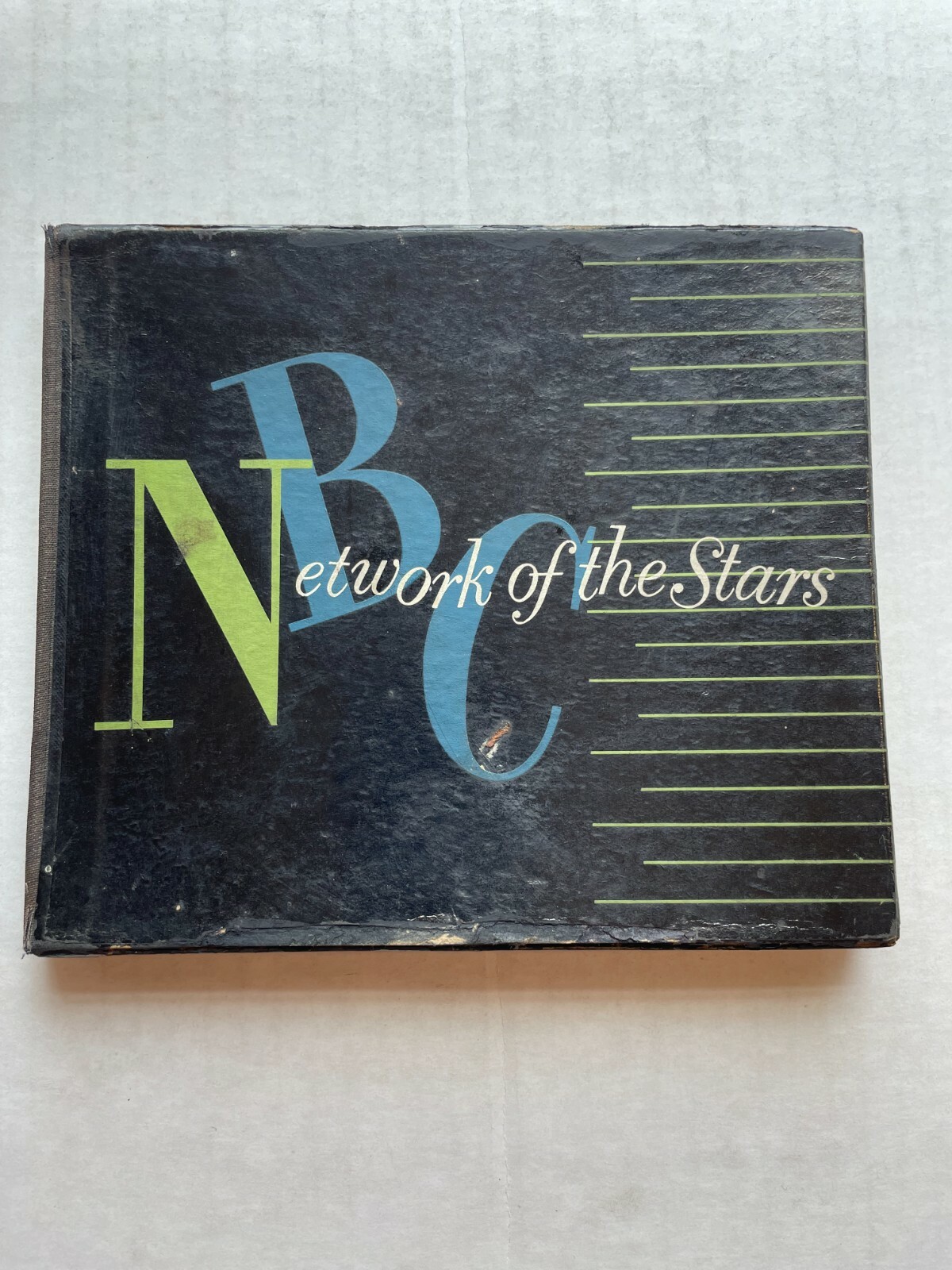 Vintage 1947 NBC Radio Personalities and Show Drawings  Accordion Banner w/ Box