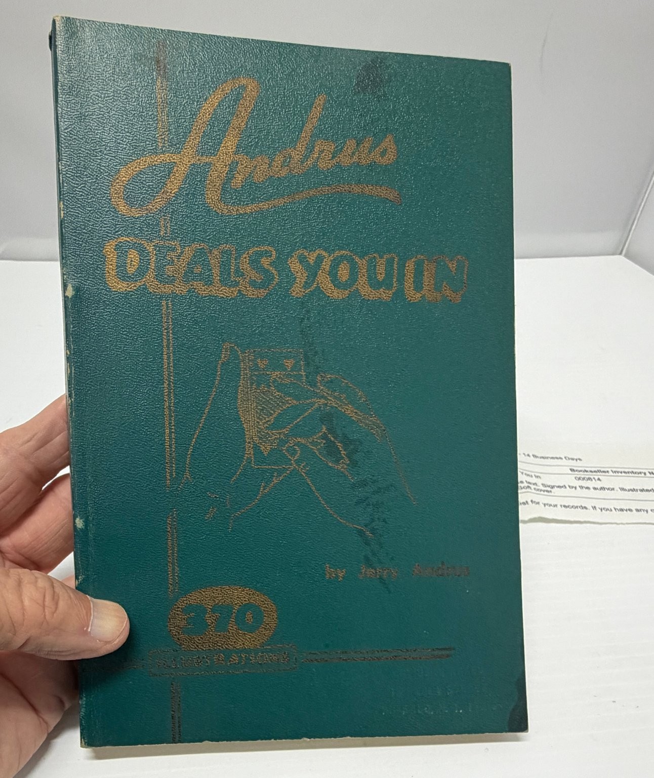Jerry Andrus Deals You In Magic Book 1956 First Edition Signed Softcover Card