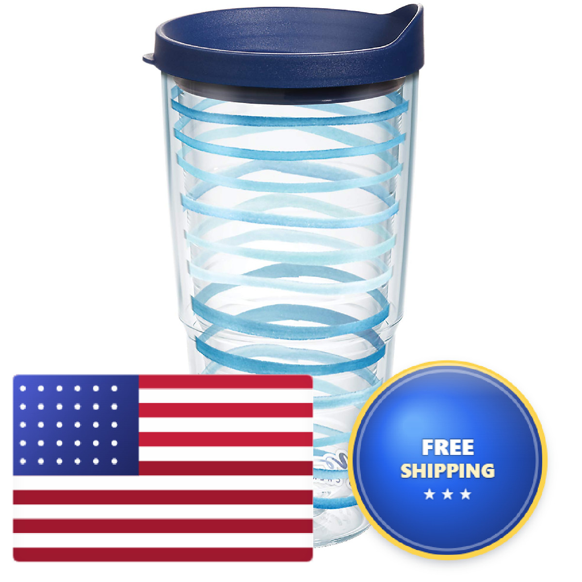 Tervis Yao Cheng Sea Stripe Made In Usa Double Walled Insulated Tumbler Travel
