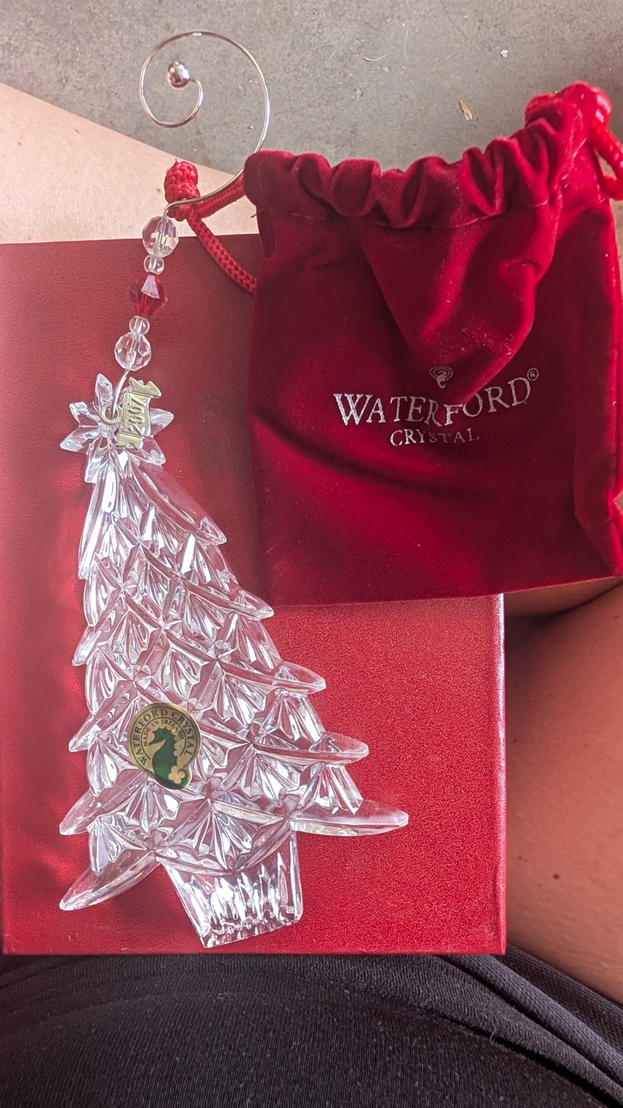 Waterford Crystal Christmas Tree Ornament Bundle Of 3 NIB