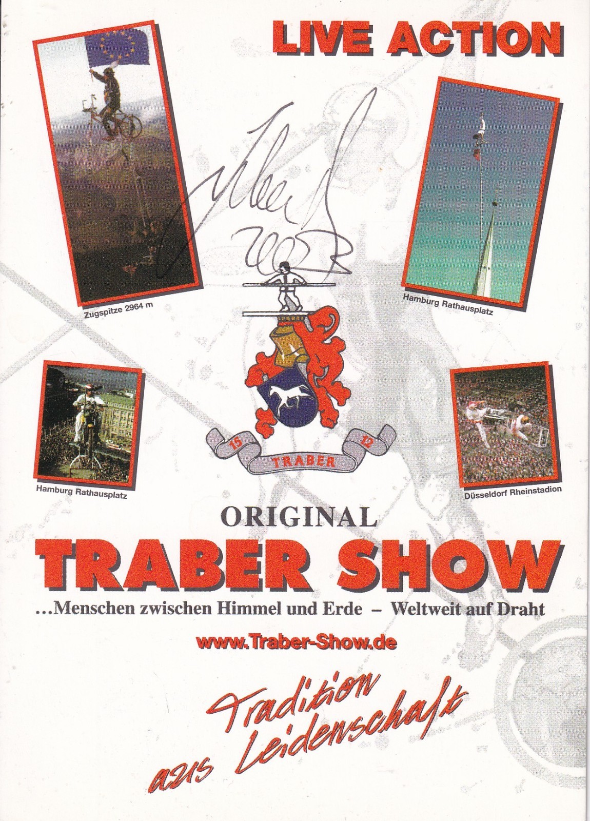 Autograph - Johann Traber (high rope artist)