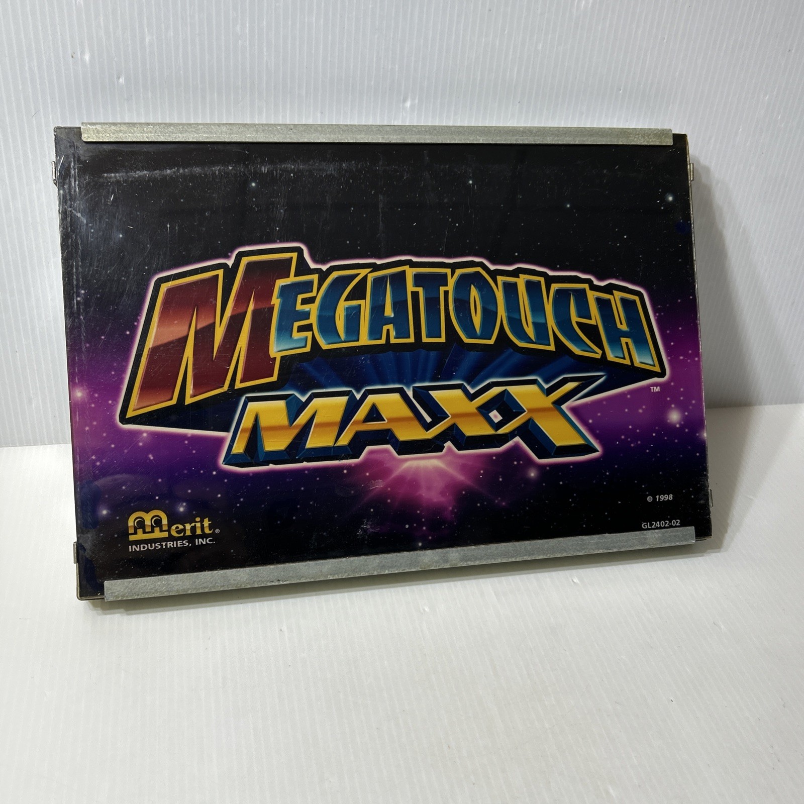 Megatouch Maxx Arcade Sign Replacement Part Merit Industries 1998 GL2402-02