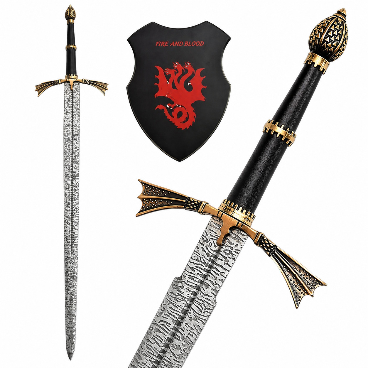 BlackFyre Full Metal Daemon Targaryen Dark Sister Cosplay Replica Sword Gift BlackFyre Full Metal Daemon Targaryen Dark Sister Cosplay Replica Sword Gift