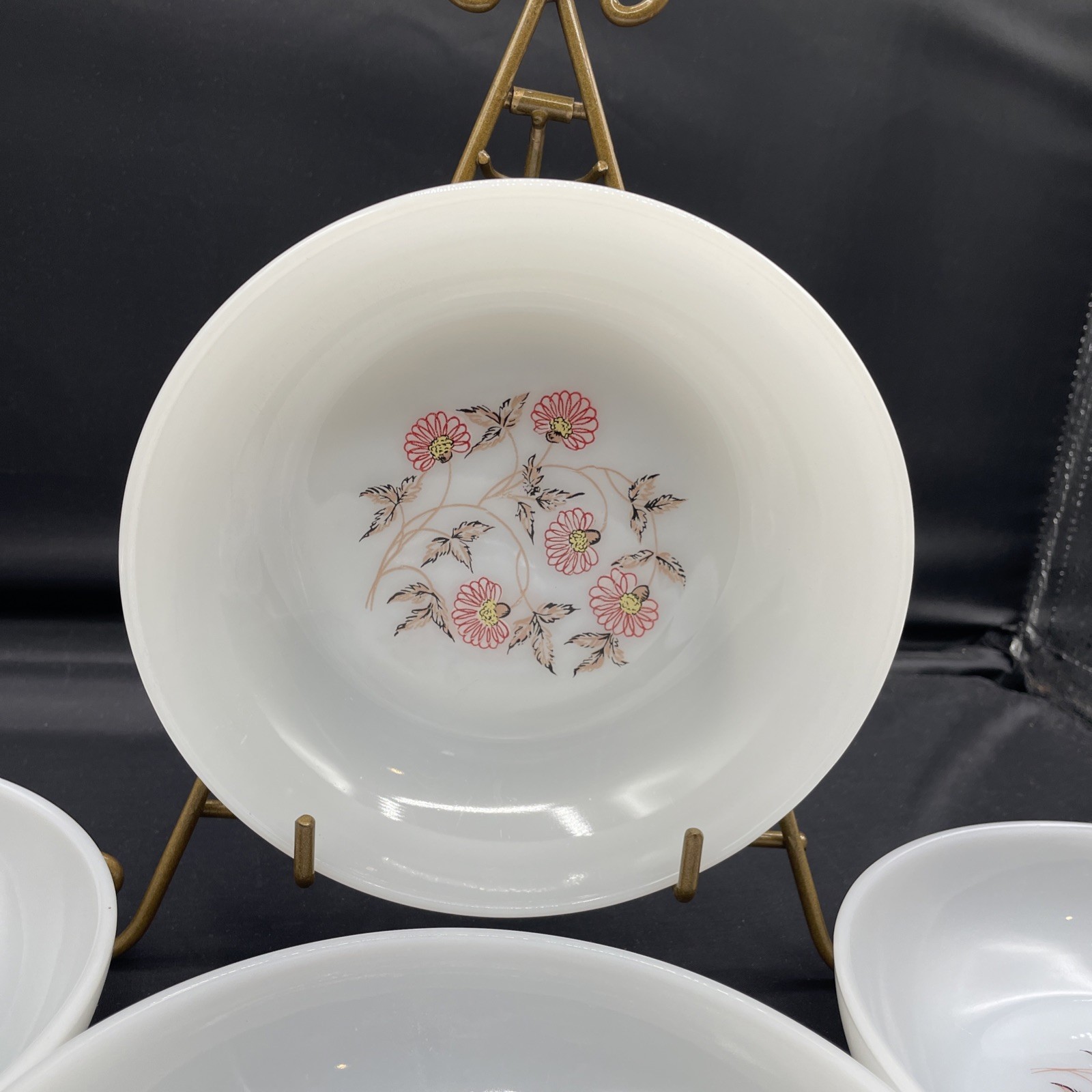 4 FIRE KING OVENWARE CEREAL SOUP BOWL 6 1/2 4 FIRE KING OVENWARE CEREAL SOUP BOWL 6 1/2