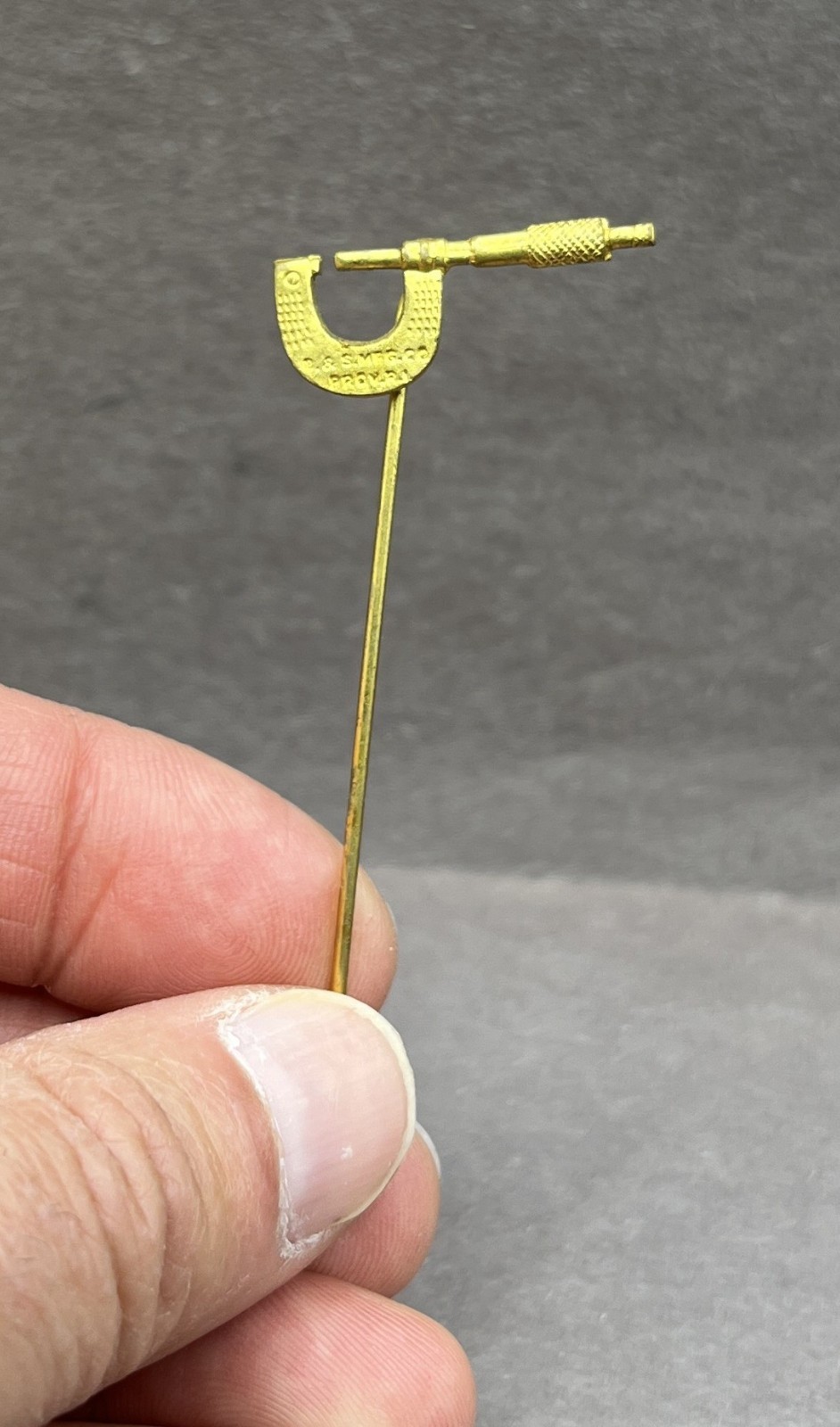 Vintage Brown & Sharpe Micrometer Stickpin Providence RI