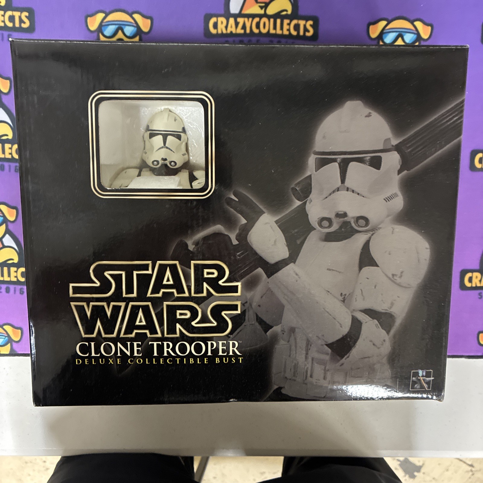 Gentle Giant Star Wars Clone Trooper Utapau Bust Statue Orange New 2006 NIB
