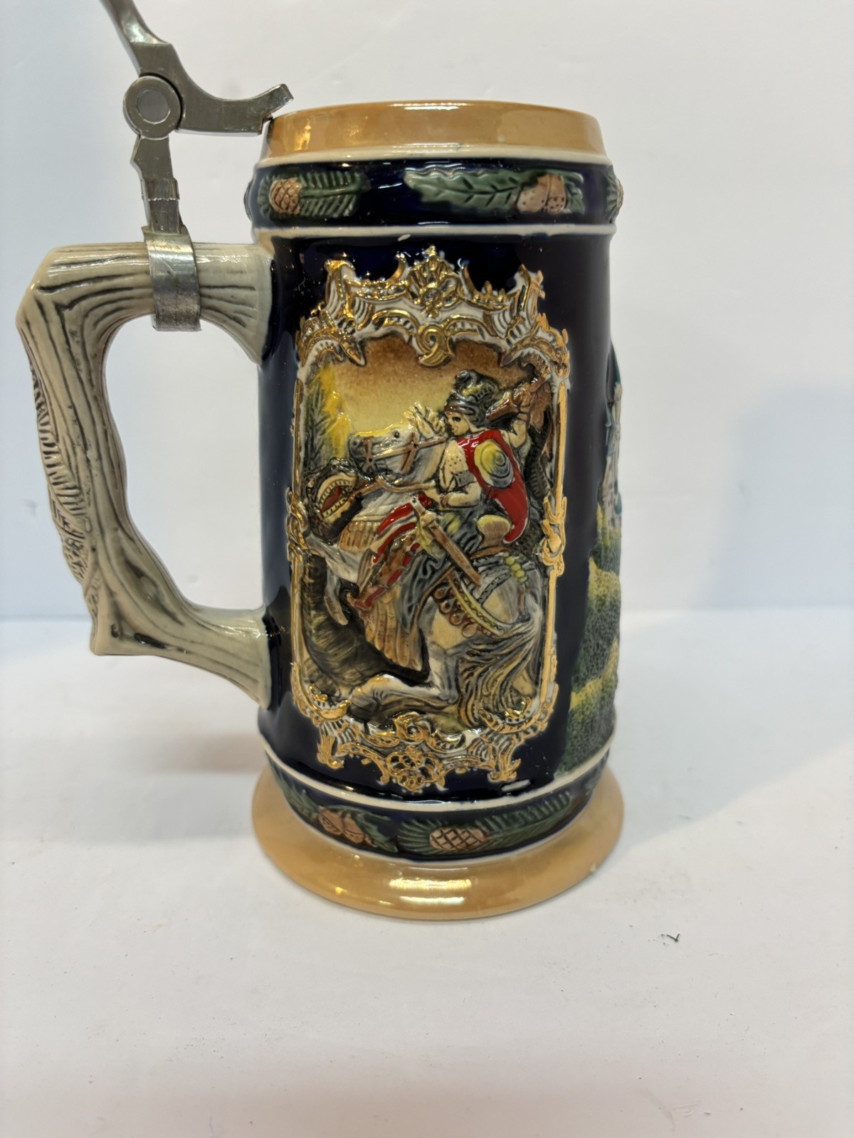 Rare vintage GERZ Pewter  Beer Stein W. Germany 1950