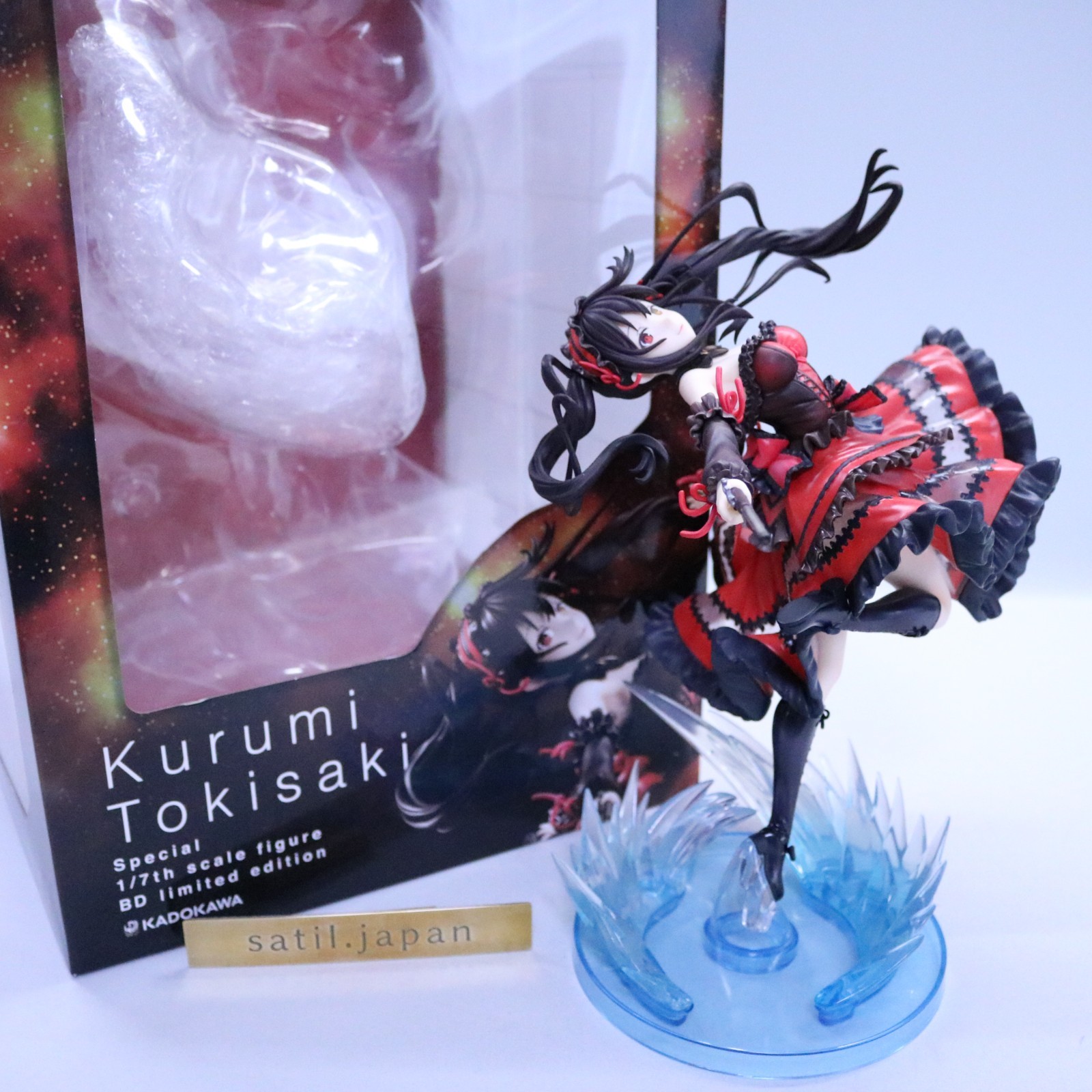 [USED] KADOKAWA Date a bullet Kurumi Tokisaki 1/7 Figure BD Bonus
