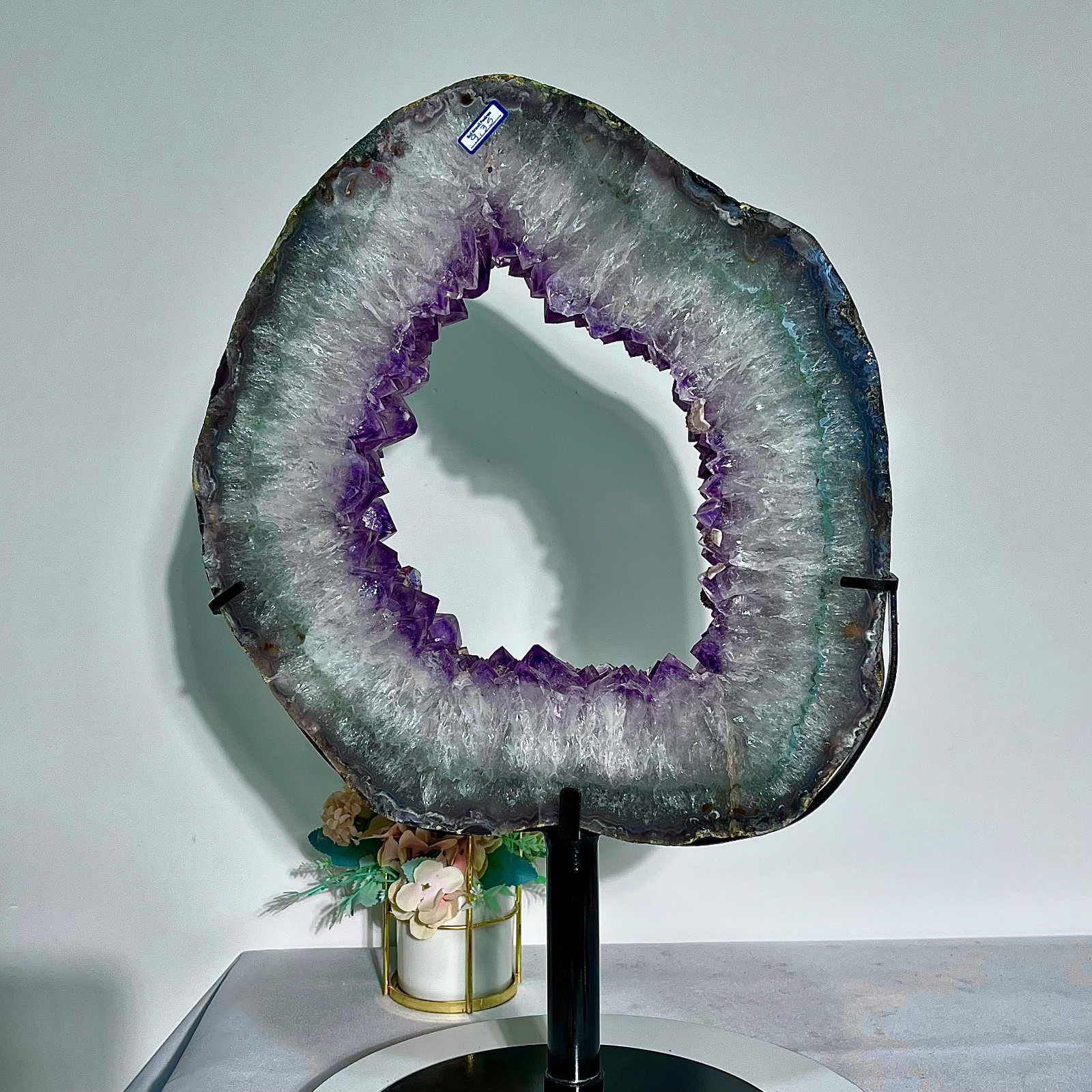 23.21LB Hand cut specimens of natural amethyst caves