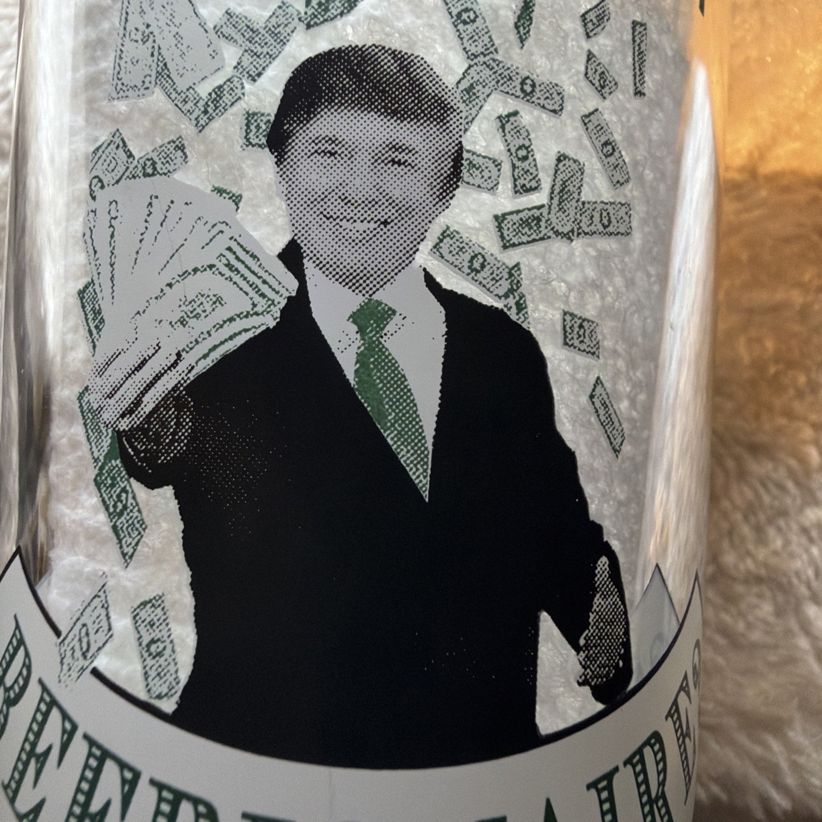 RARE Donald TRUMP VTG Flying Saucer 2004 Tax Day Pint Glass Beerionaire Rare RARE Donald TRUMP VTG Flying Saucer 2004 Tax Day Pint Glass Beerionaire Rare