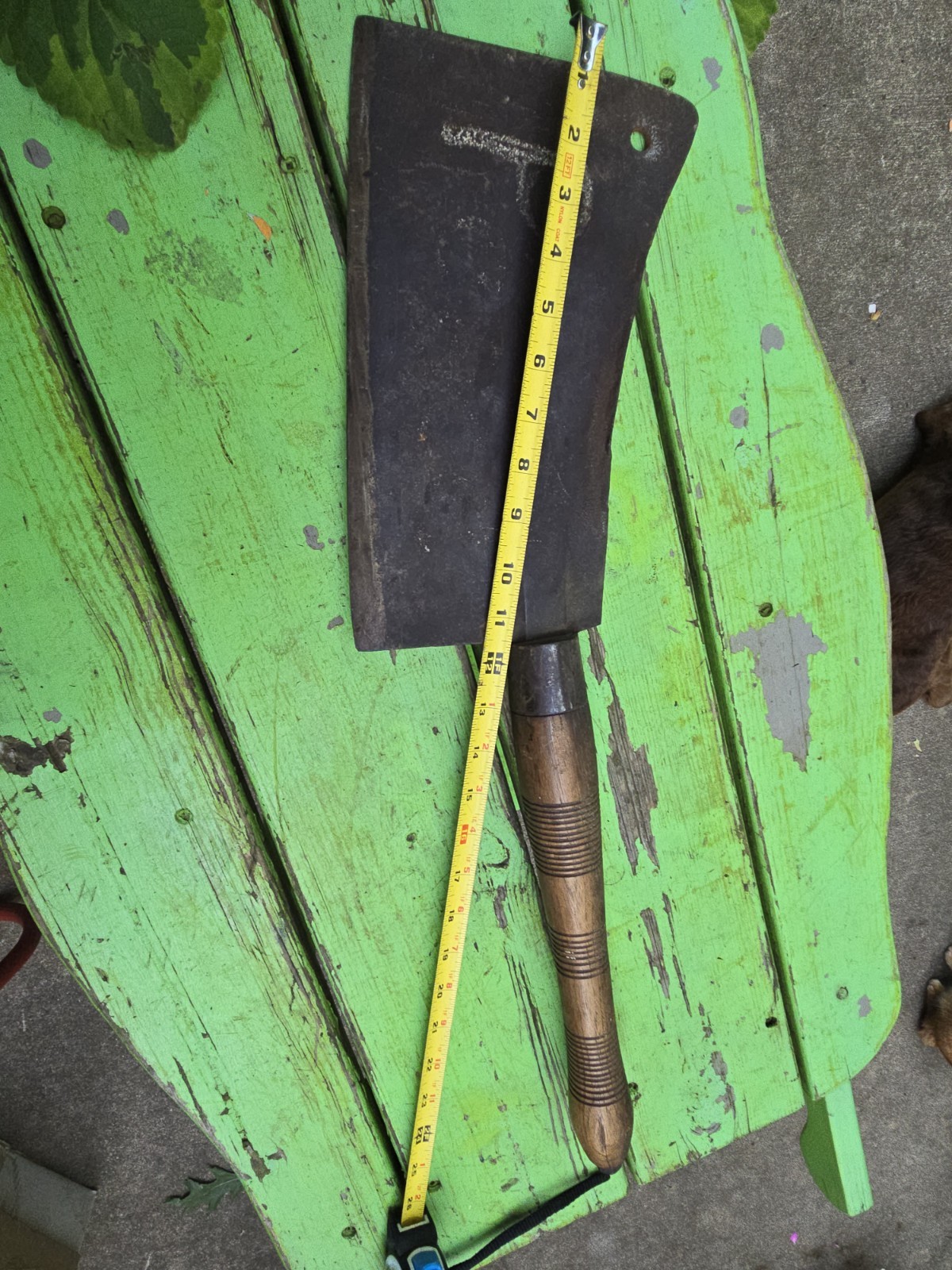 Antique WM. Beatty & Sons #5 Meat Cleaver Hog Splitter 25\