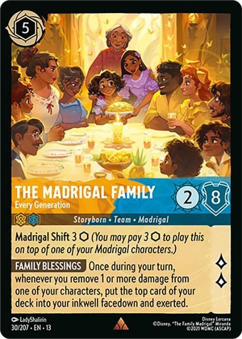 Disney Lorcana The Madrigal Family - Every Generation #30 Rare AOV NM