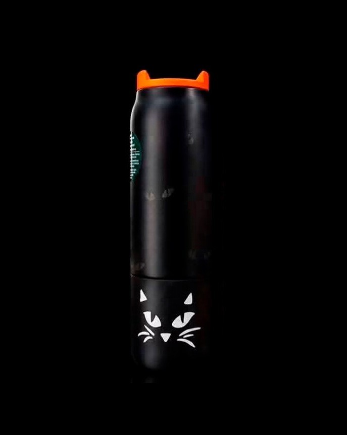 AUTHENTIC 2026 Starbucks Mexico Halloween Collection Cat Eyes Glow in the Dark