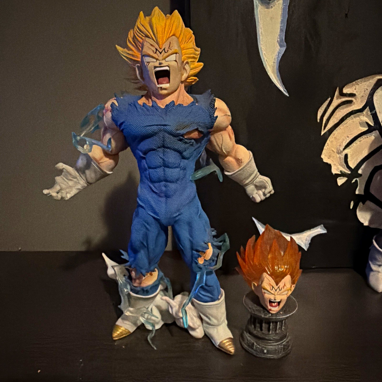Vegeta Dragon Ball Z Super Saiyan Rare Adidas Original Figure light up