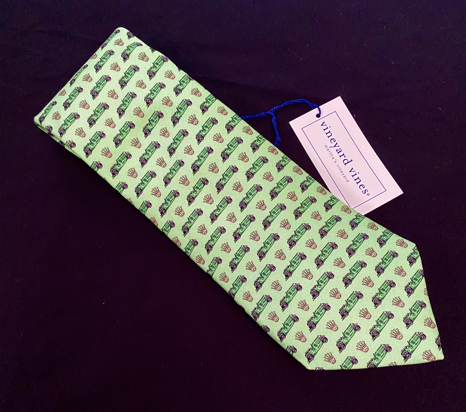 NWT ROLEX Vineyard Vines JAGUAR 2009 Pebble Beach Concours TOUR Tie Necktie