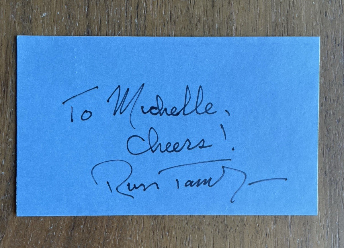 Russ Tamblyn Autographed Signed Paper
