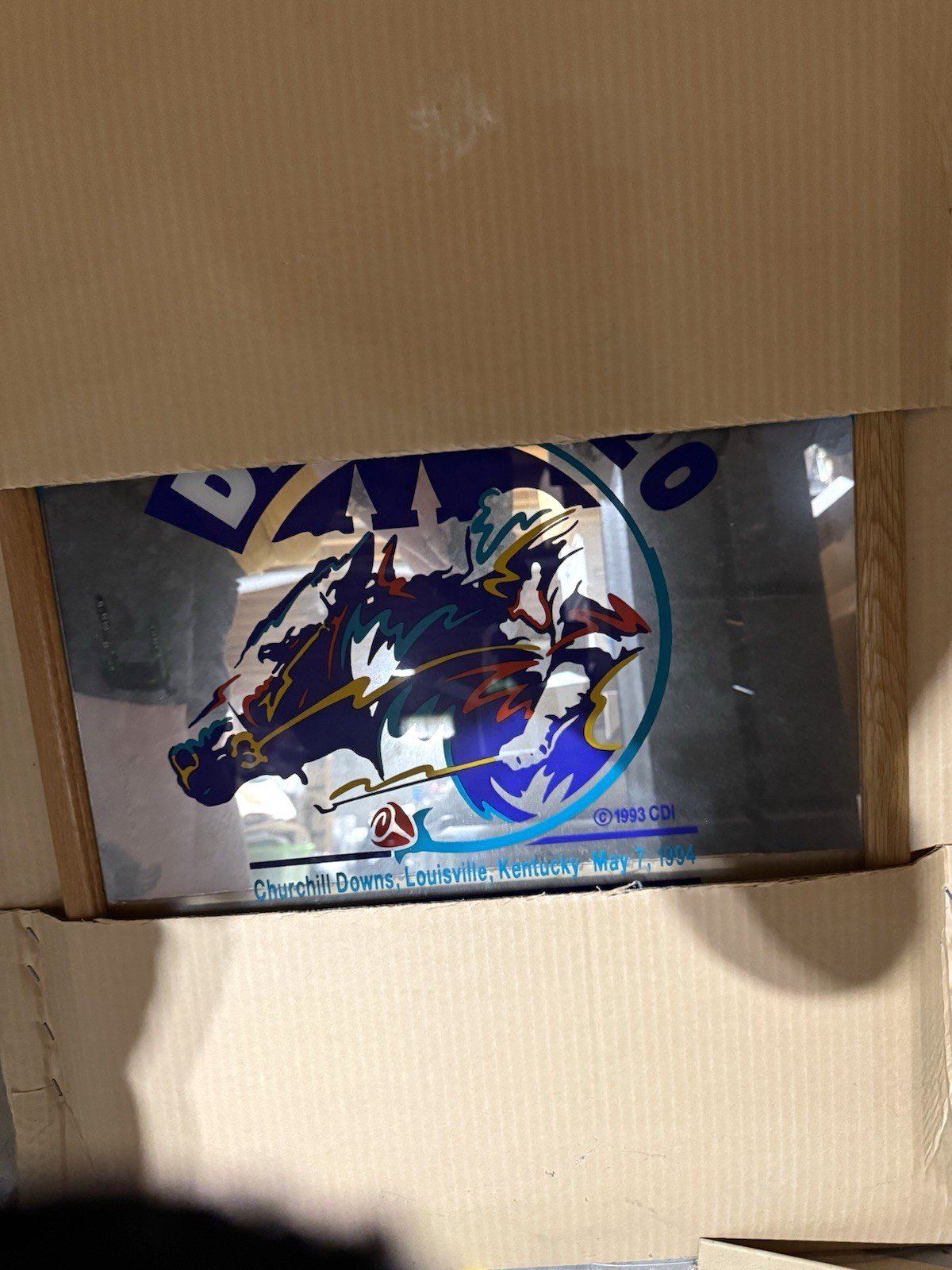 Vintage 1994 Miller Lite Kentucky Derby 120 Bar Mirror Sign Churchill Downs