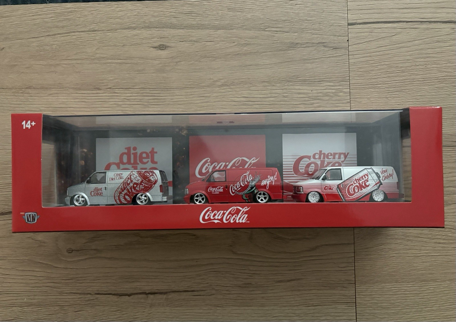Coca-Cola M2 1996 Diecast Van Set 3-Piece Diet Coke Classic Cherry Coke