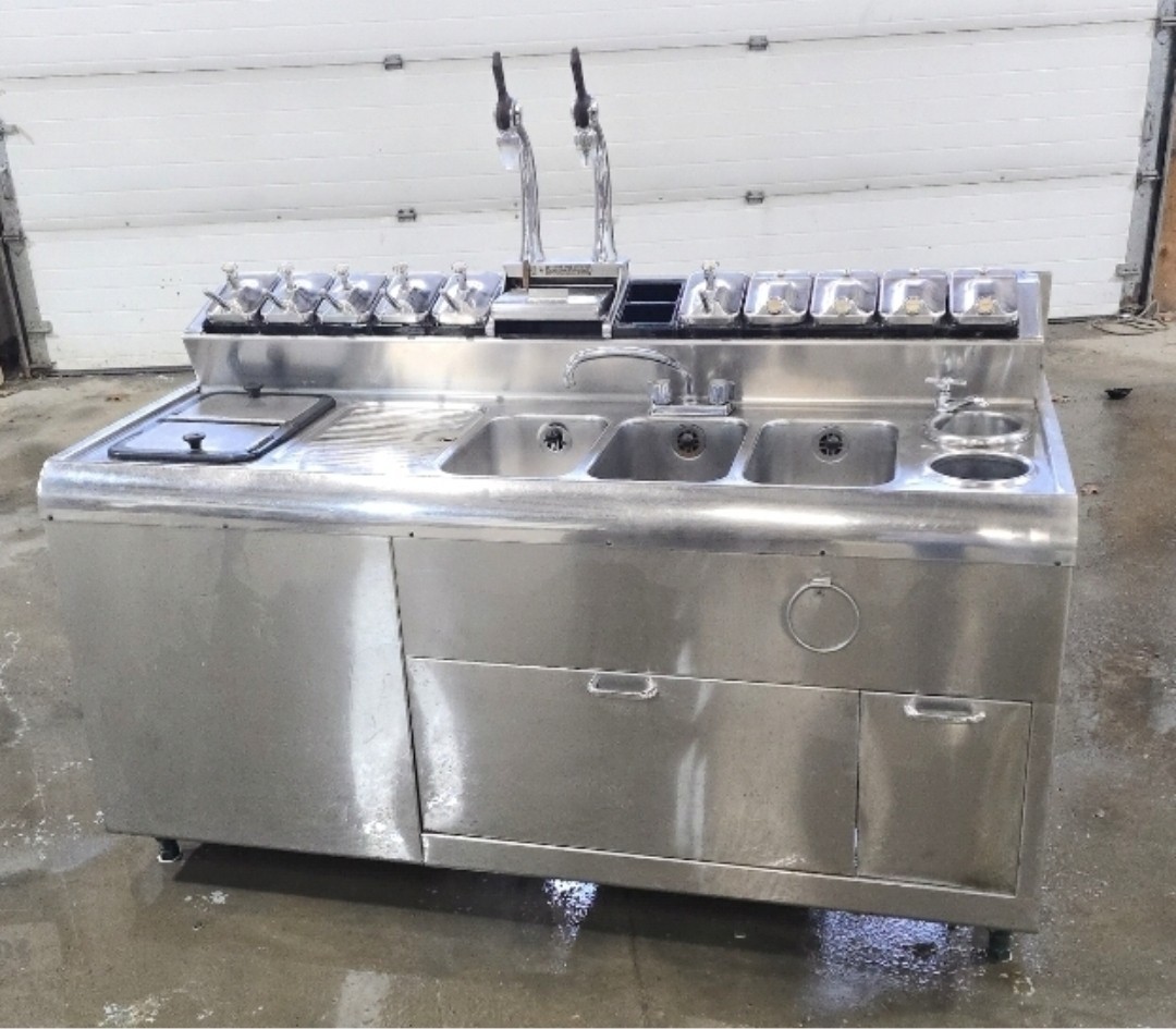 1950s 1960s Original Soda Fountain Stanley Knight Corp., Chicago  Stainless 