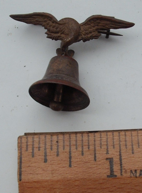 Rare Original 1876 Centennial Celebration Souvenir Eagle & Liberty Bell Pin Rare Original 1876 Centennial Celebration Souvenir Eagle & Liberty Bell Pin