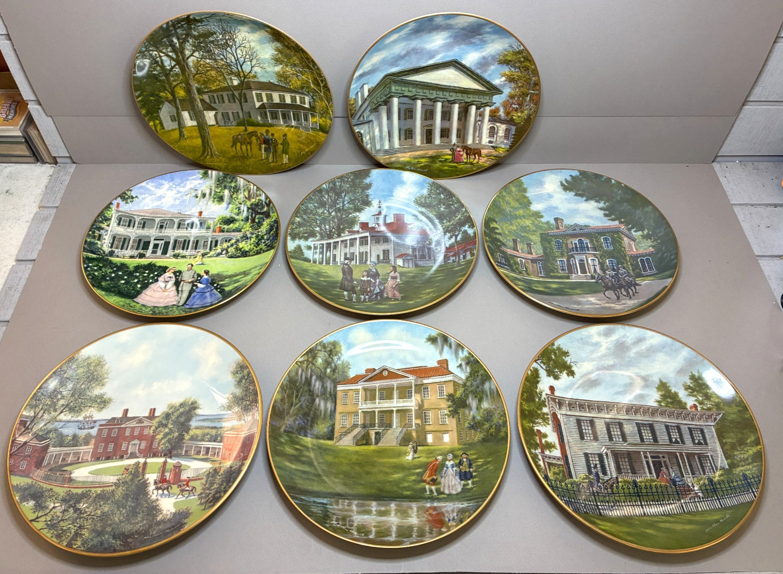 GORHAM Southern Landmark Series ~ Lot of (8) 10 3/4\
