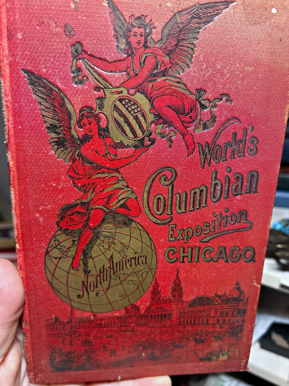 1893 World’s Columbian Expedition Chicago Souvenir Viewbook Antique