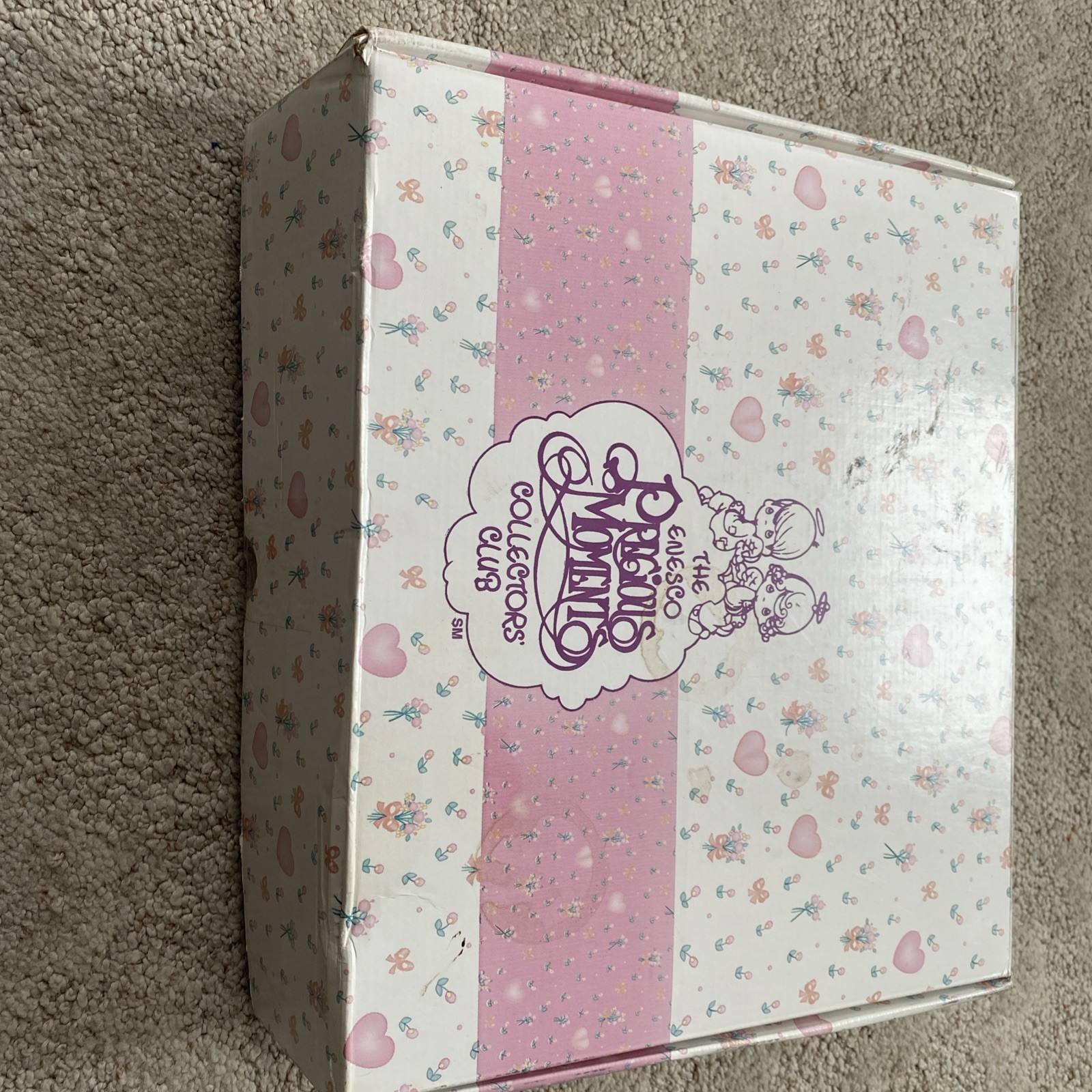 Vintage Precious Moments Collectors Club Kit Box 1996 with Accessories