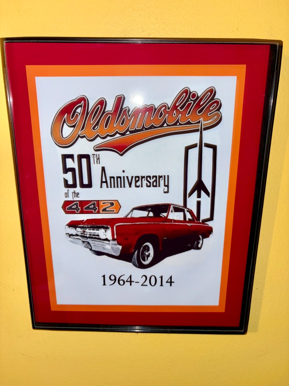 Oldsmobile 442 50th Anninversary Mechanic Motors Auto Garage Advertising Sign