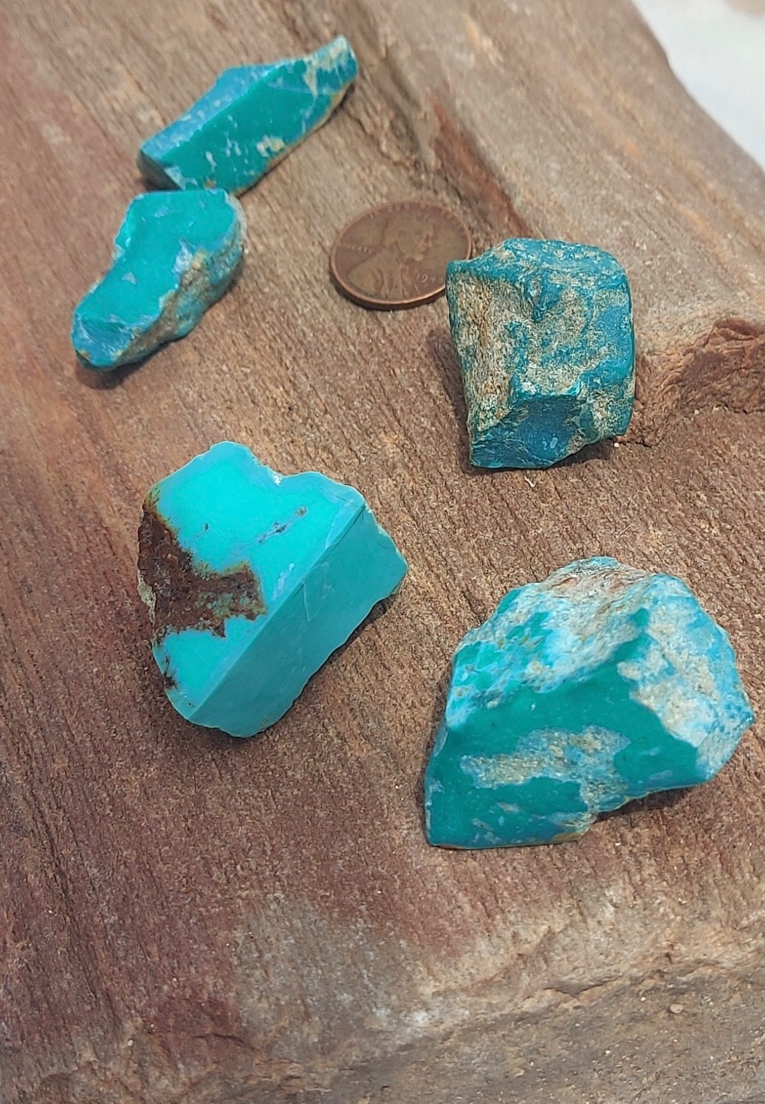Kingman Arizona Turquoise Rough - 67 grams stabilized by the mine