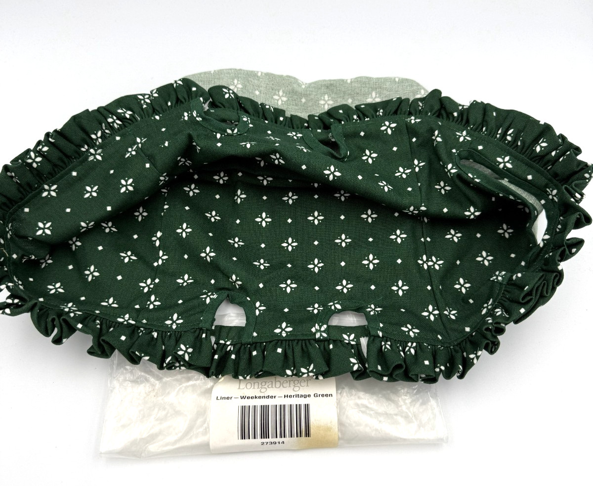 Longaberger Weekender Basket FABRIC LINER ONLY You Choose Pattern NEW