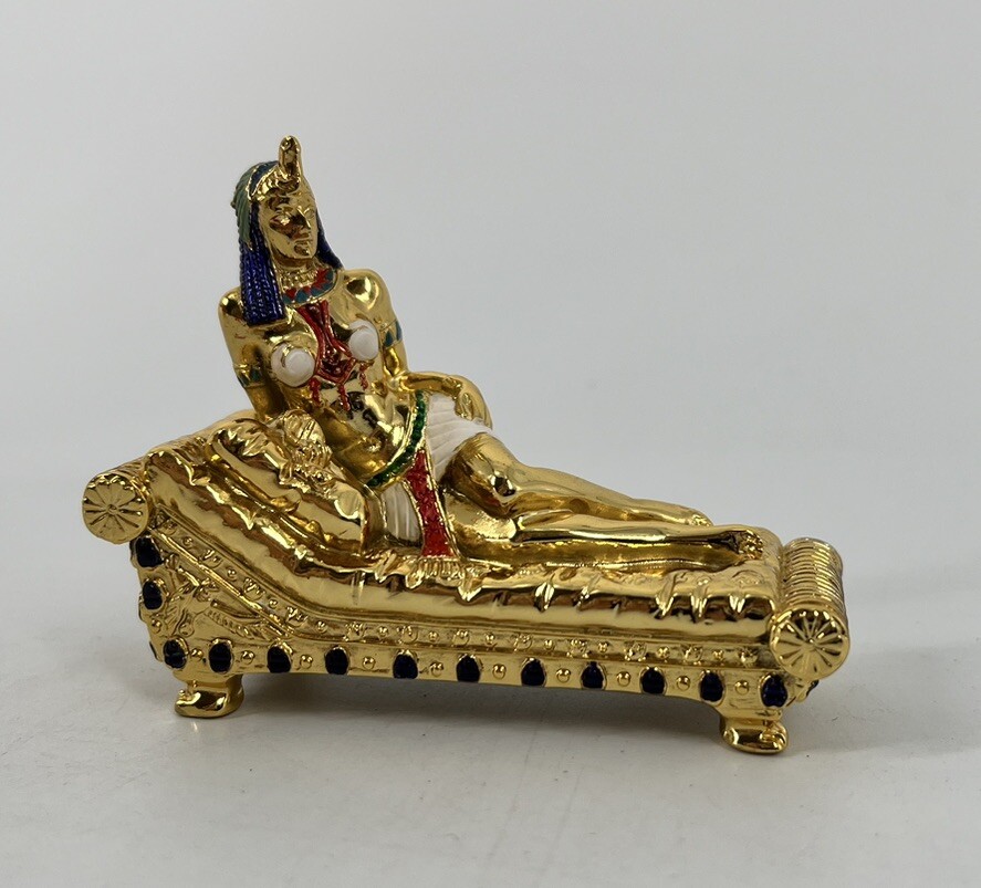 Small Gold Color Egyptian Lady figurine (qty 2) Cleopatra