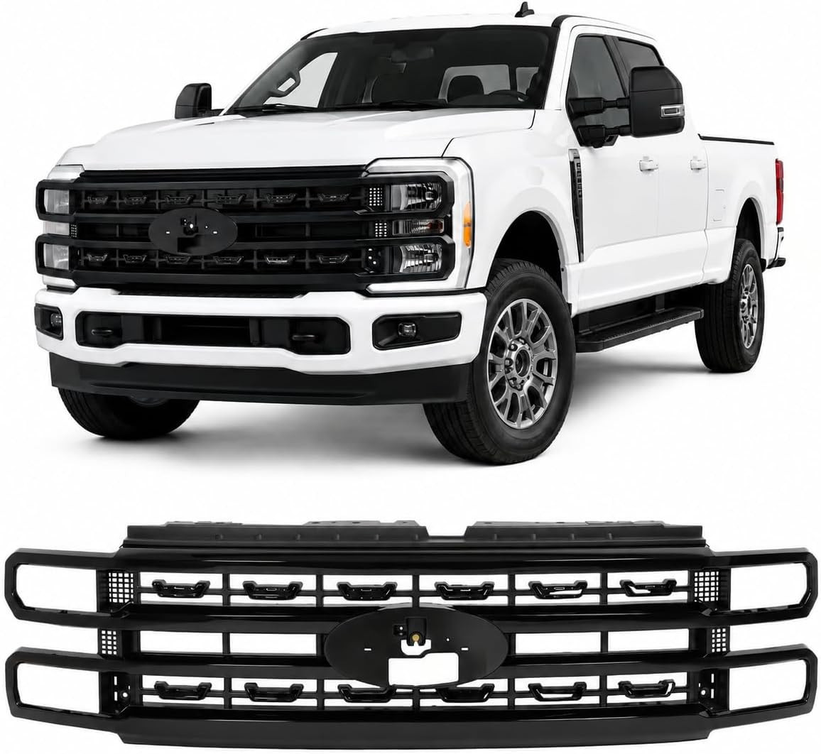 Platinum Grill Compatible with 2023 2024 Ford F250 F350 Super Duty | Front Grill