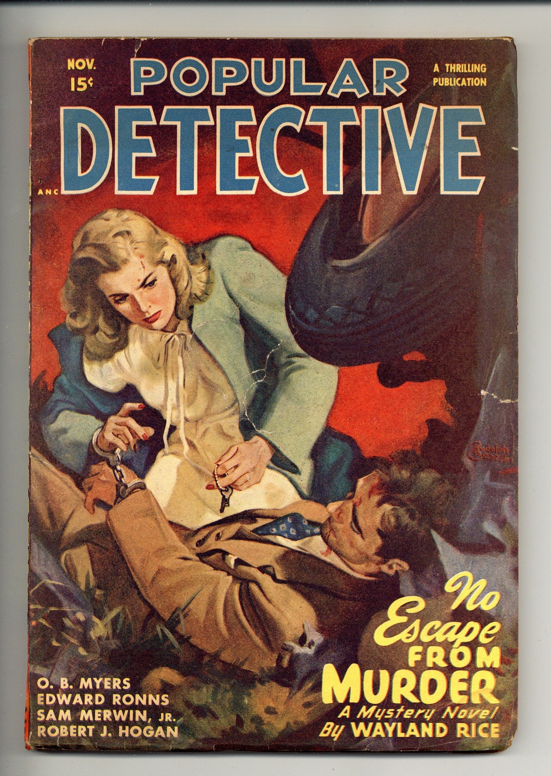 Popular Detective Pulp Nov 1947 Vol. 33 #3 GD- 1.8