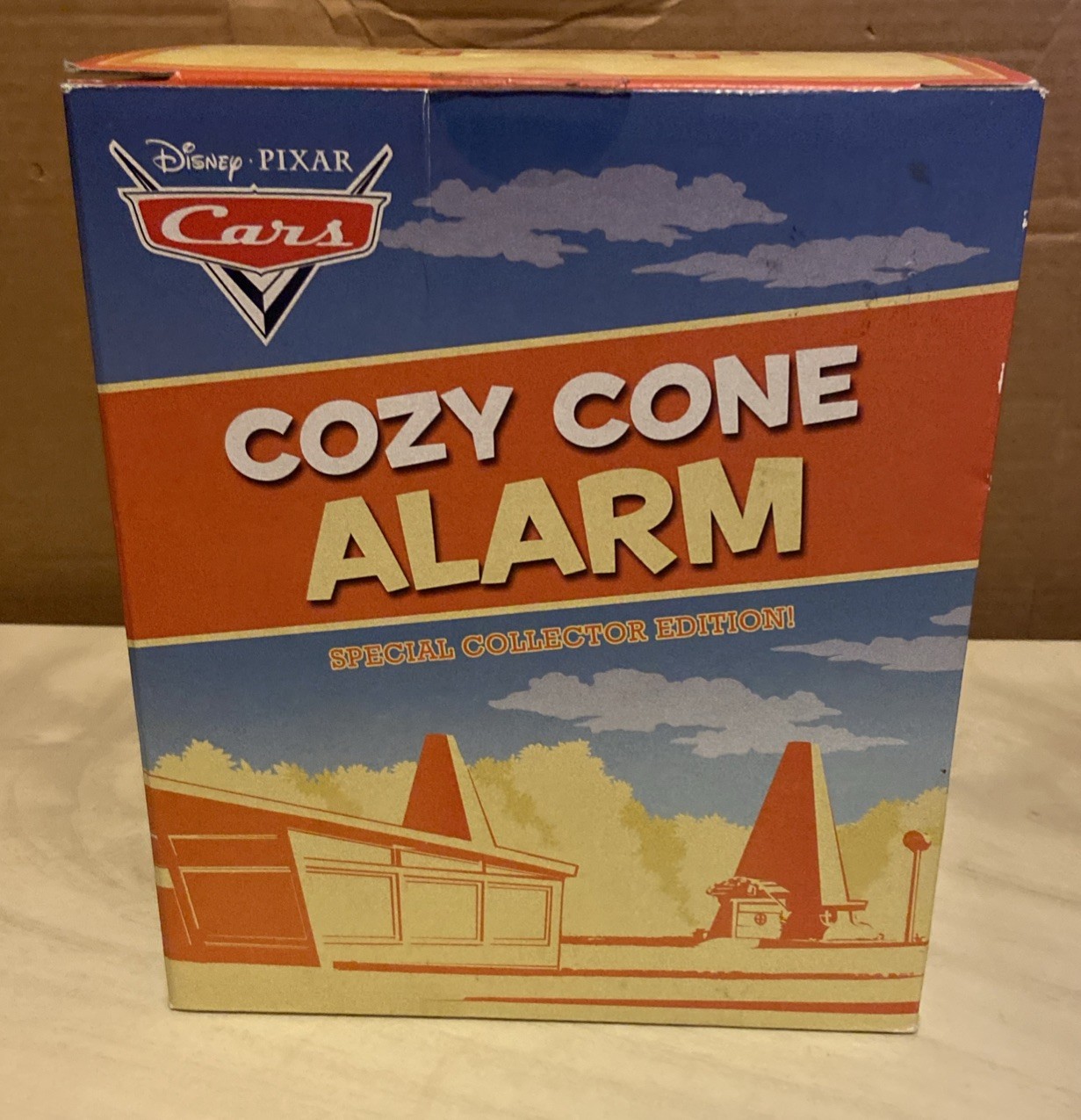 Disney Pixar Cars Cozy Cone Alarm D23 Special Collector Edition Clock - Open Box