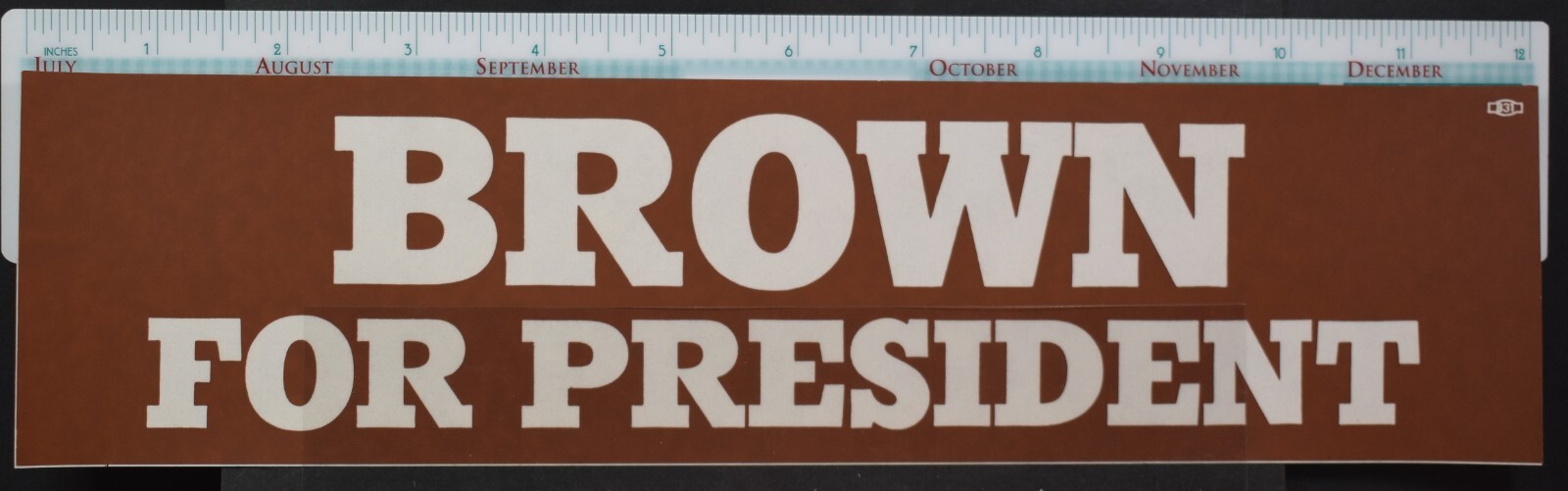 Free Shipping - Original 1976 Jerry Brown Bumper Sticker US Politics Election