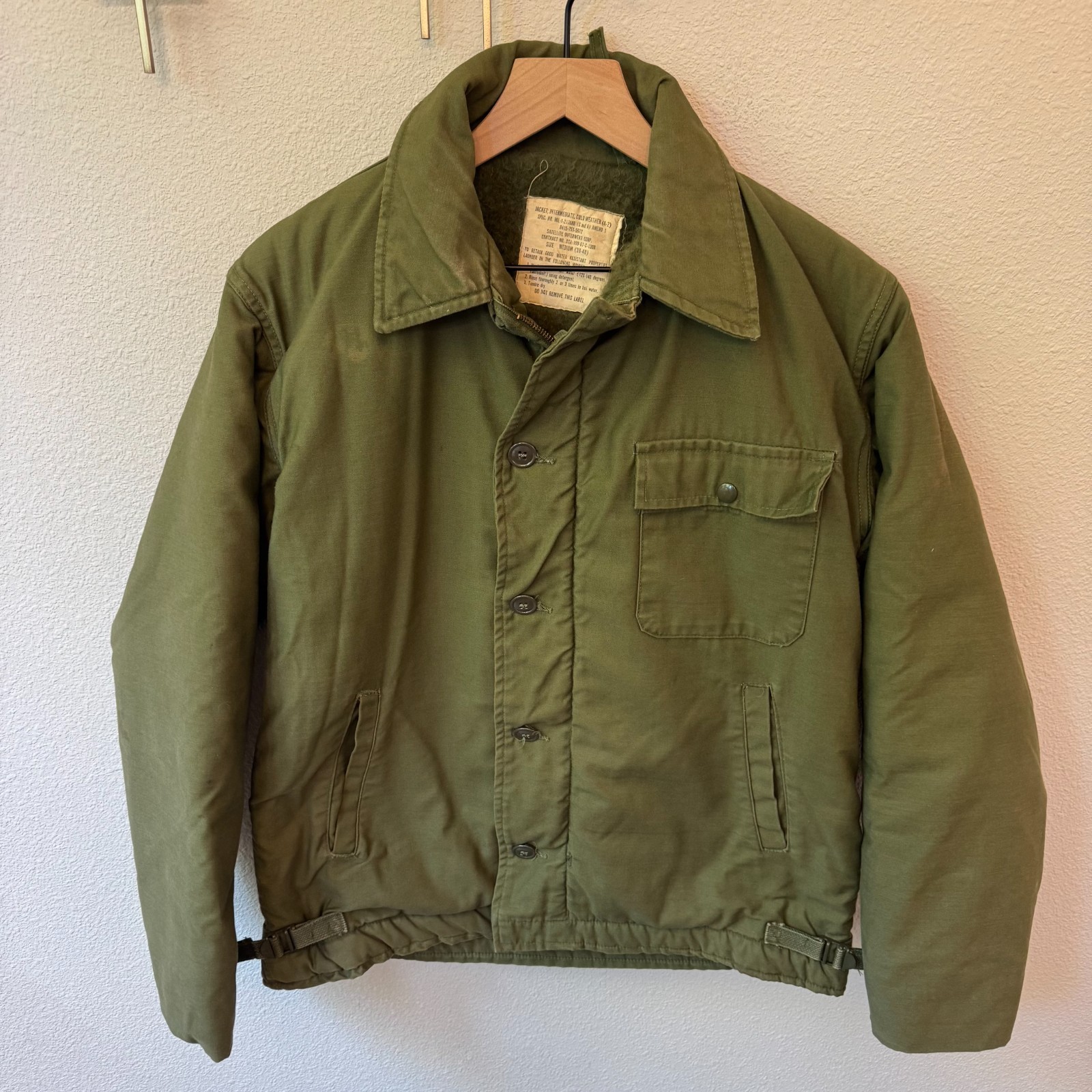 VTG A-2 Deck Jacket USS Sample DE 1048 Garcia-Class Vietnam Service Med 38-40 VTG A-2 Deck Jacket USS Sample DE 1048 Garcia-Class Vietnam Service Med 38-40