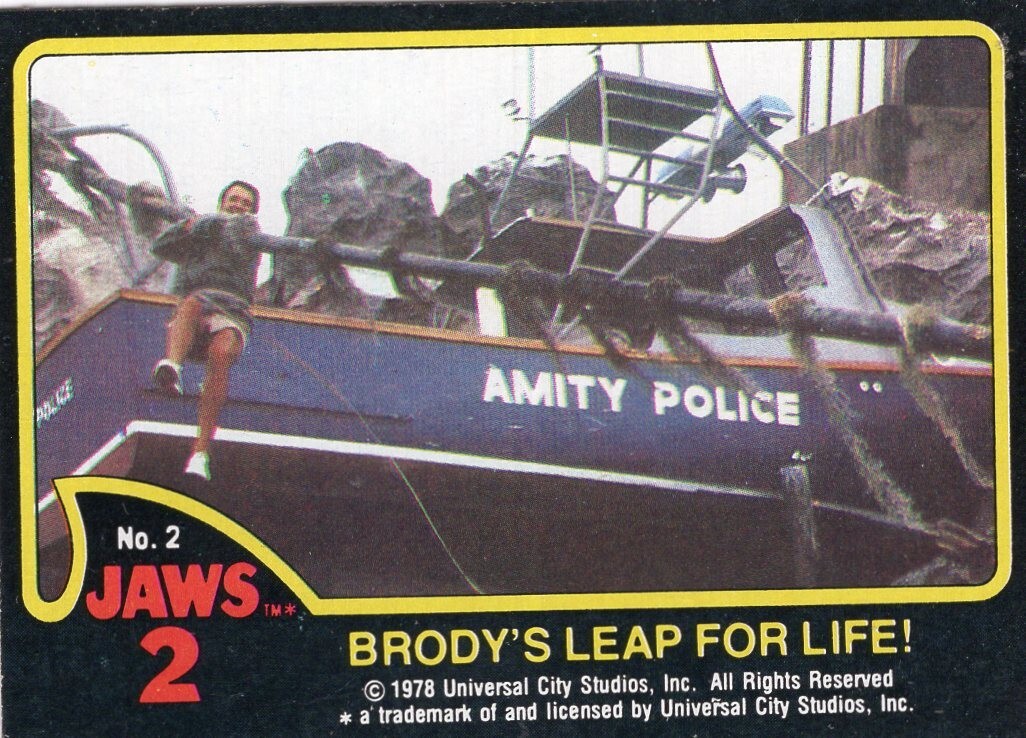 1978 Topps Jaws 2 Movie Photo Vintage Trading Cards & Stickers - You Pick