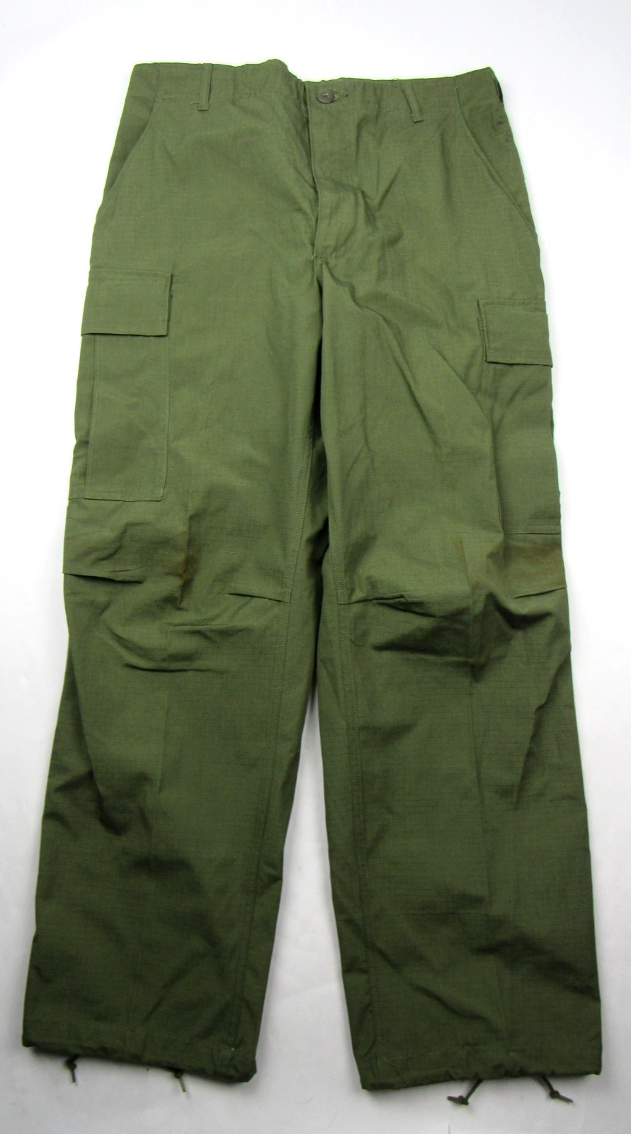 Vtg NOS 1969 Vietnam War Jungle Fatigue Cargo Pants Medium R Trousers Rip Stop