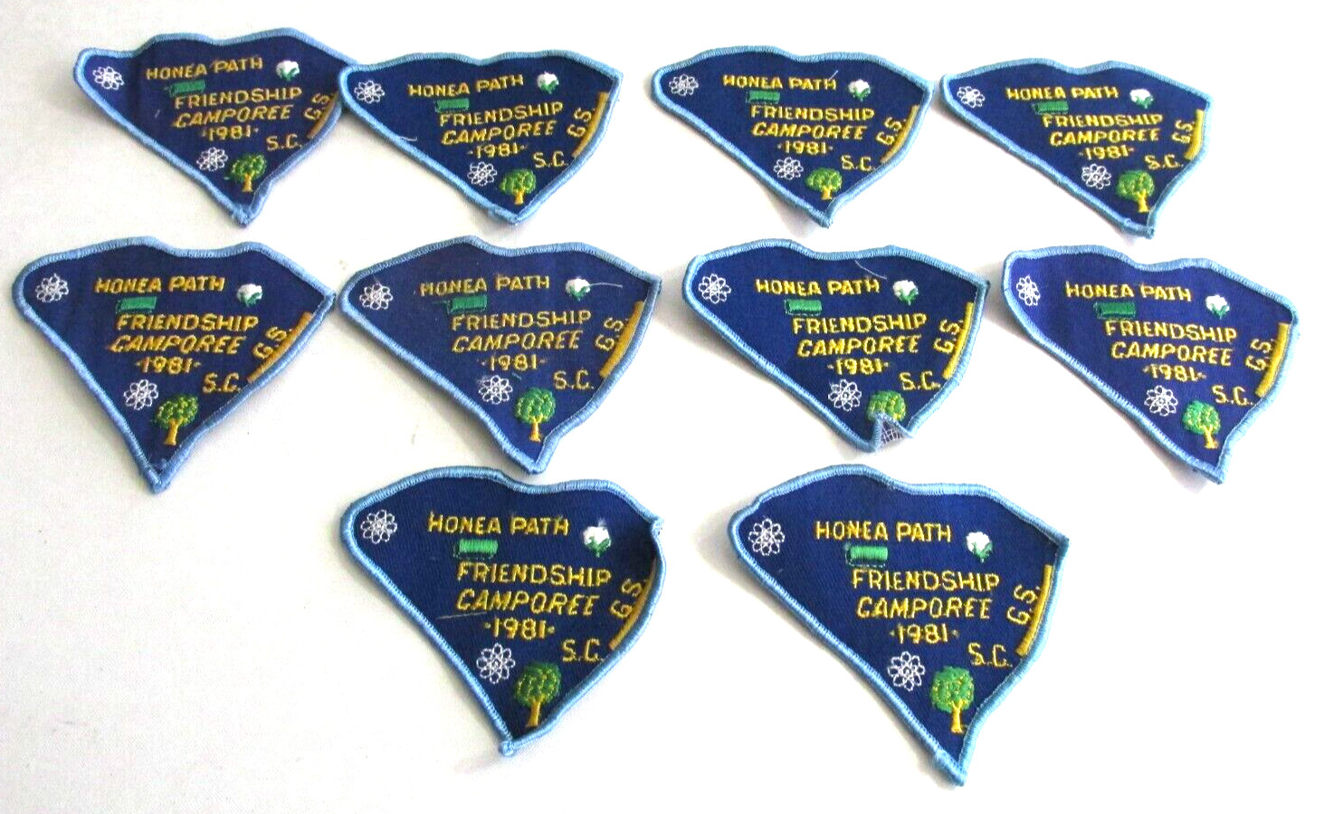 Lot 10 BSA 1981 HONEA PATH South Carolina Friendship Camporee Boy Scouts Patches