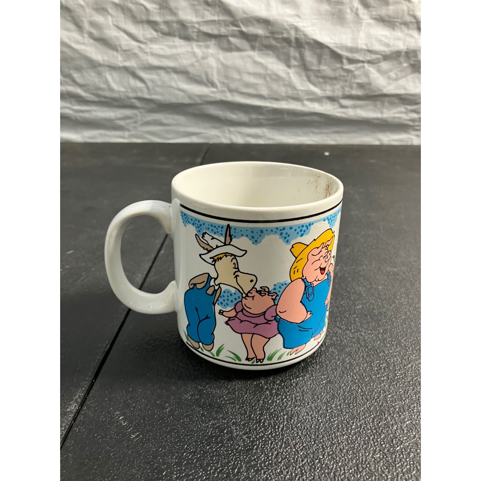 Vintage Hee Haw Nashville Coffee Mug Souvenir Cartoon Characters Ceramic Cup