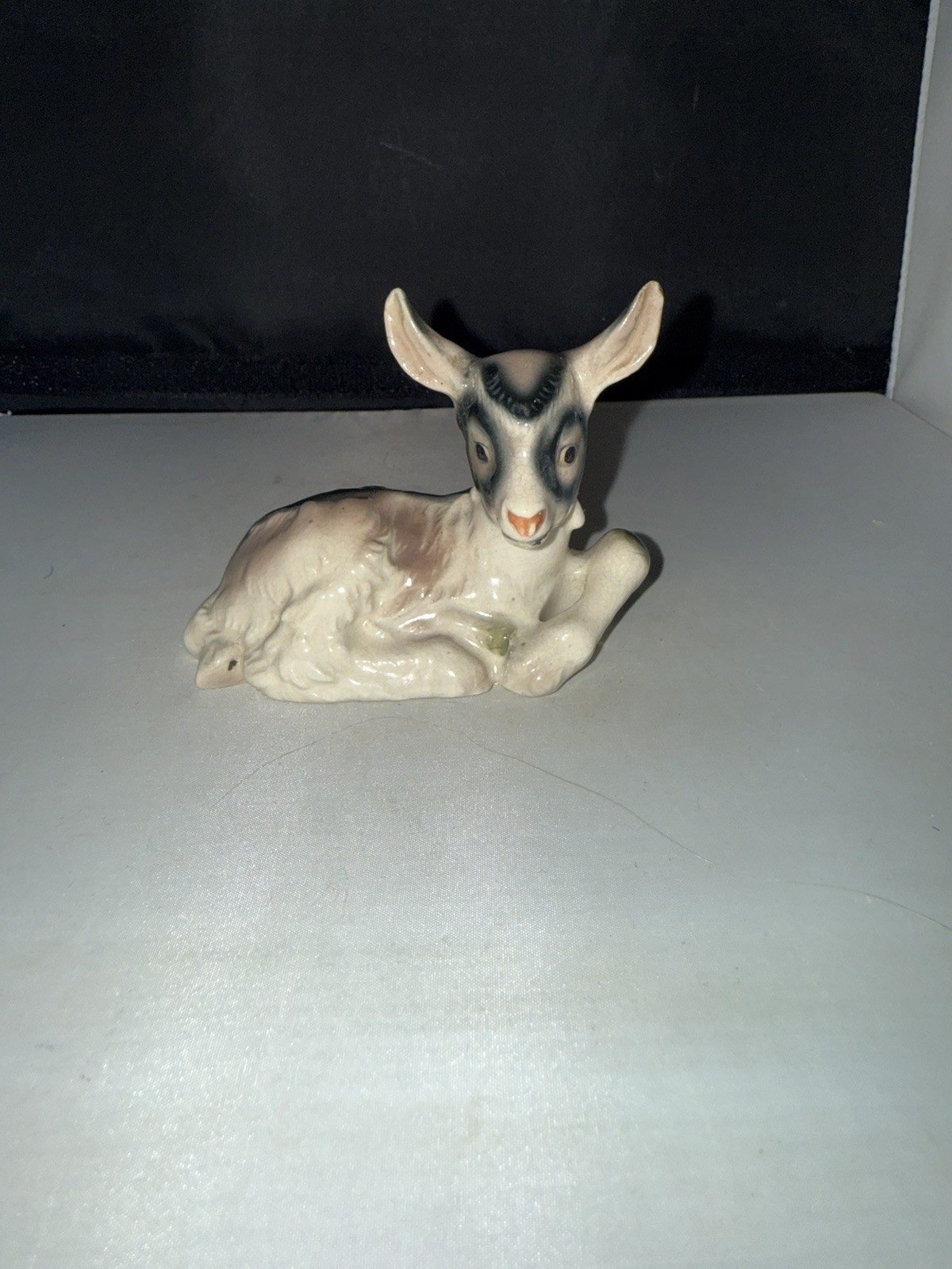 Vintage Porcelain Baby Goat Figurine Adorable Unmarked