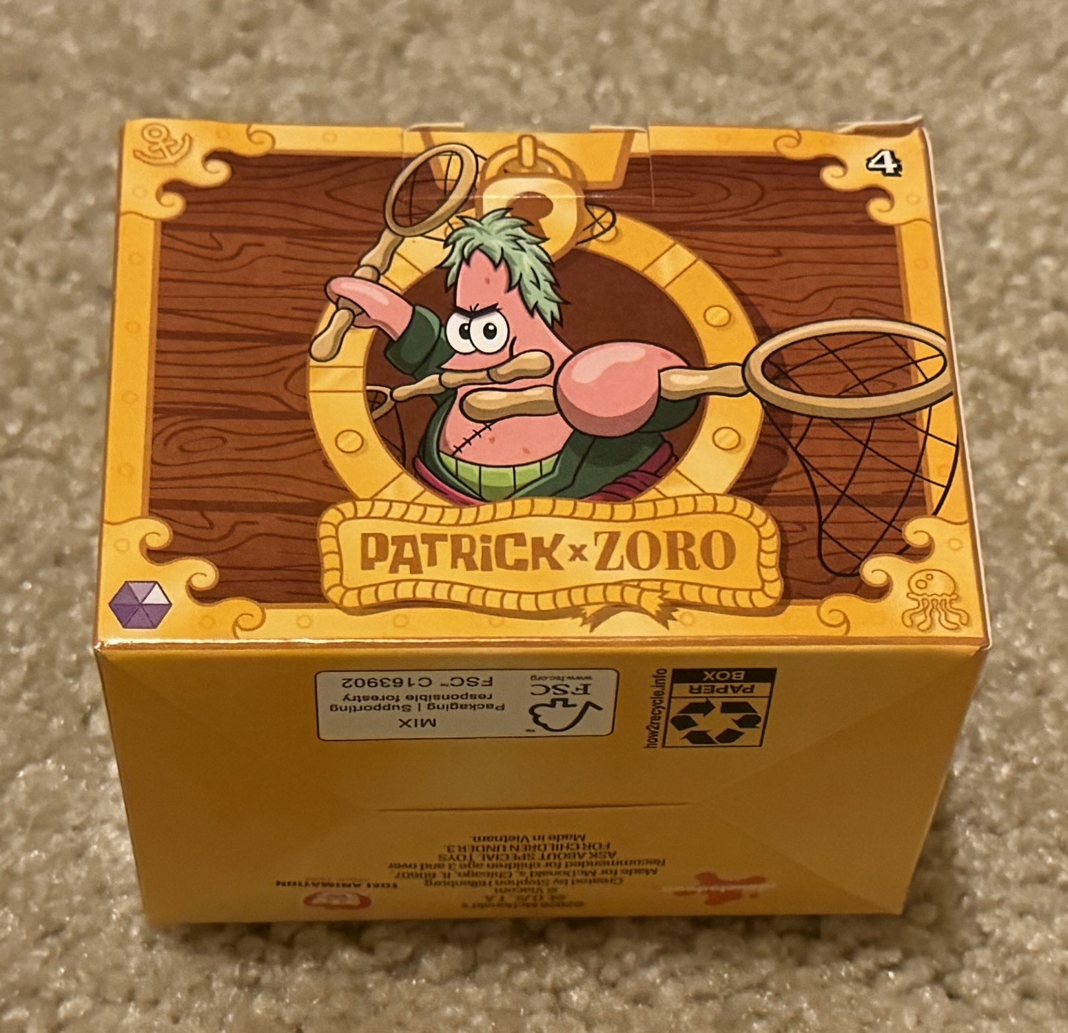 Mcdonalds One Piece X SpongeBob Squarepants, Patrick x Zoro Happy Meal Toy