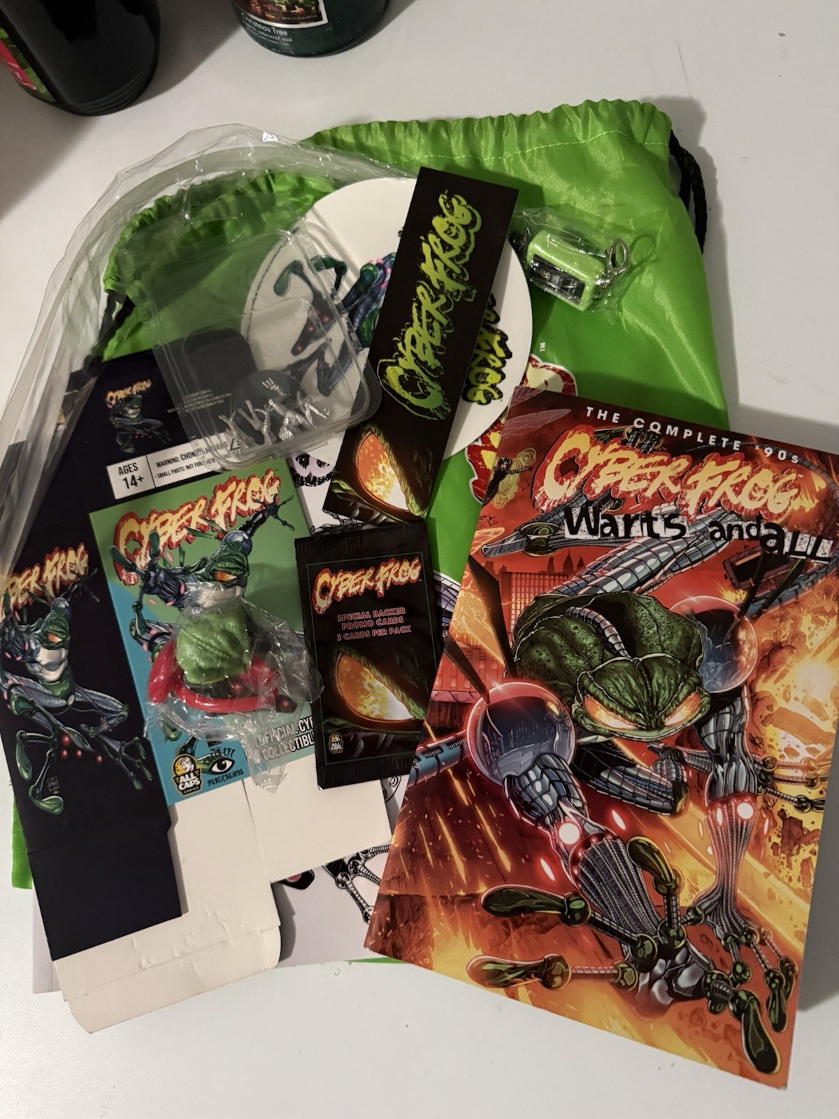 Cyberfrog Warts and All Softcover In Fun Bag With Extras ComicsGate EVS