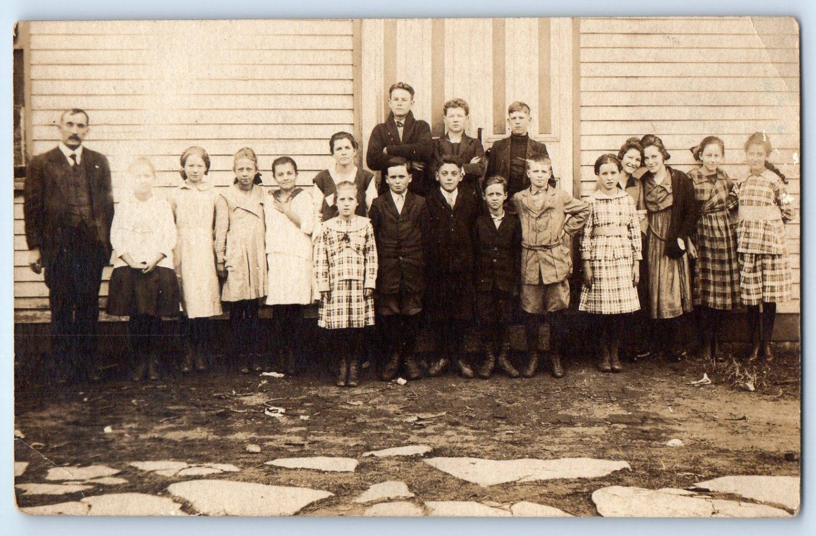 c1910's Children At School English Kentucky KY RPPC Photo Antique Postcard