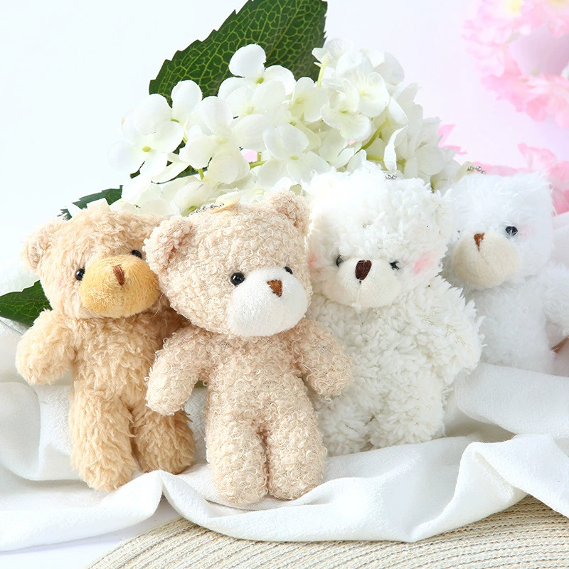 Cute Mini Teddy Bear Plush Toy Big Head Bear Pendant Children's Doll for Gift