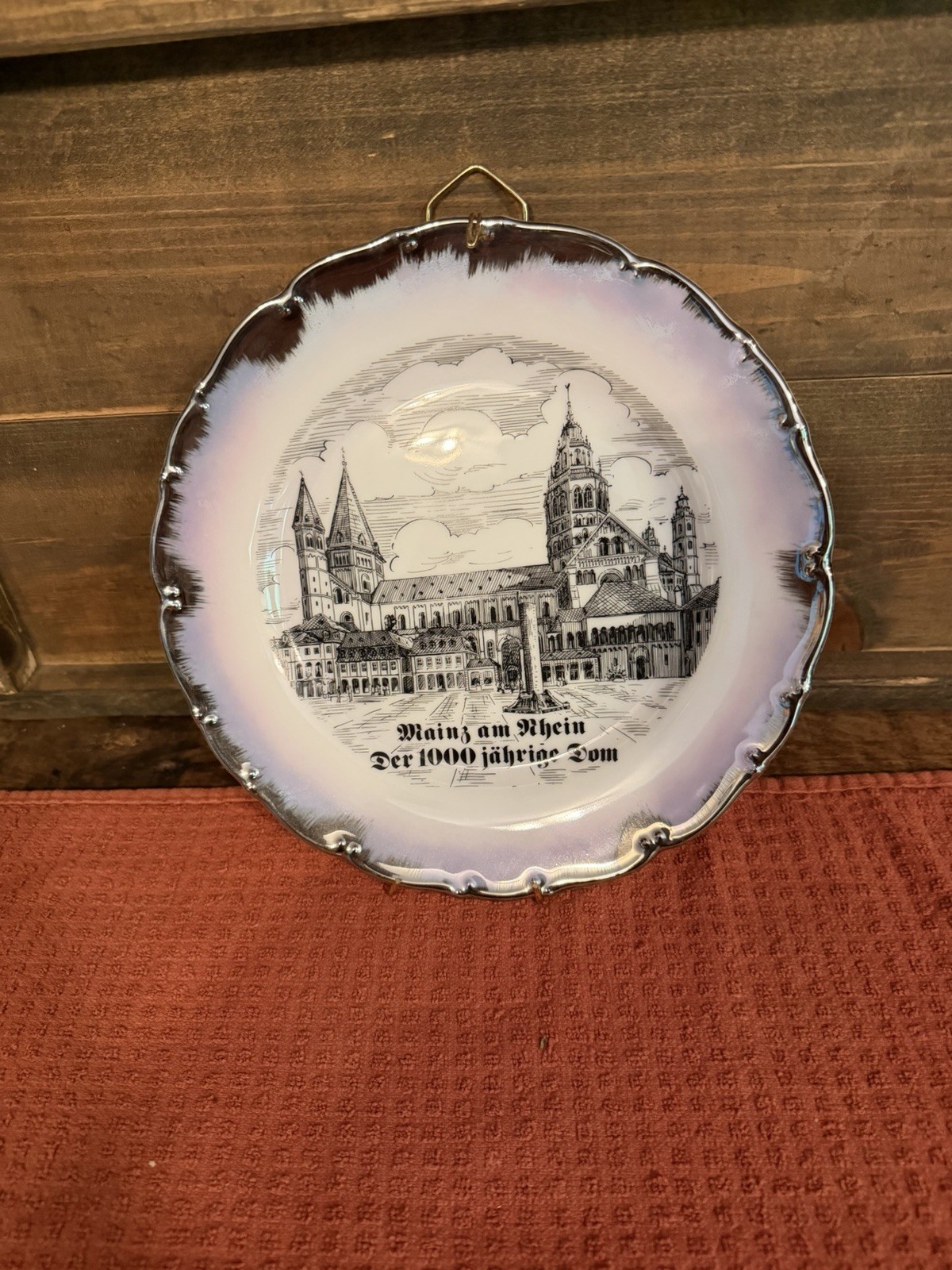 Vintage Mainz Am Rhein Der 1000 Jährige Dom Germany Decorative Wall Plate
