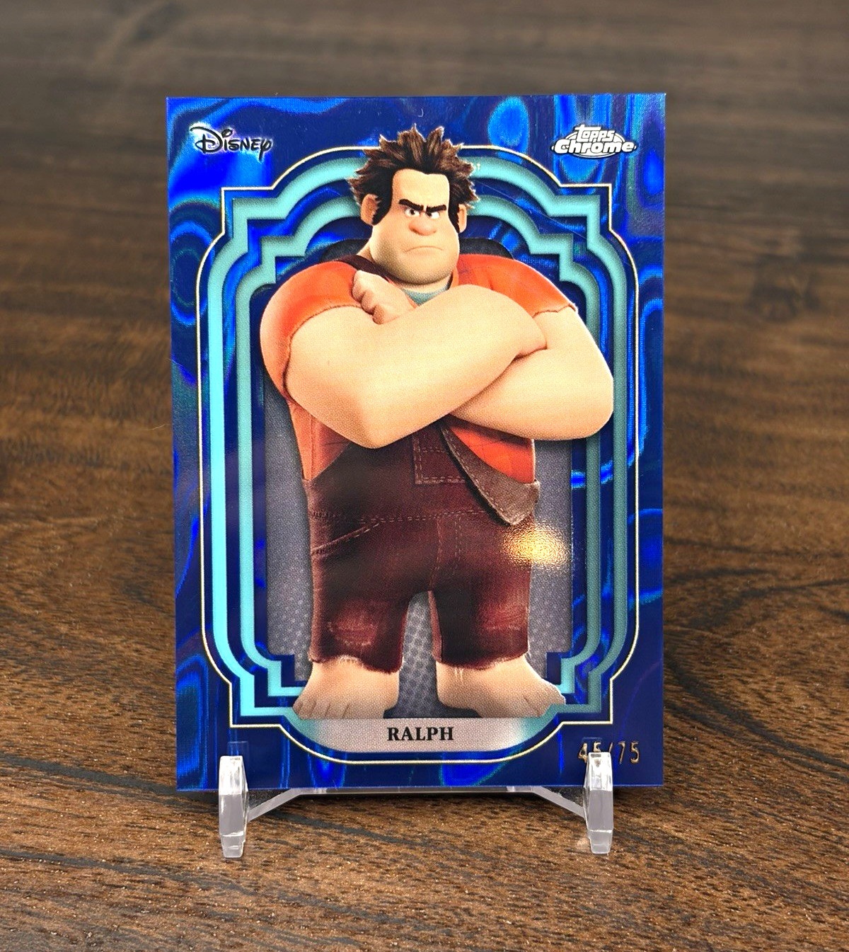 Wreck It Ralph Dark Blue Lava /75 SP 😱 2024 Topps Chrome Disney Case Hit