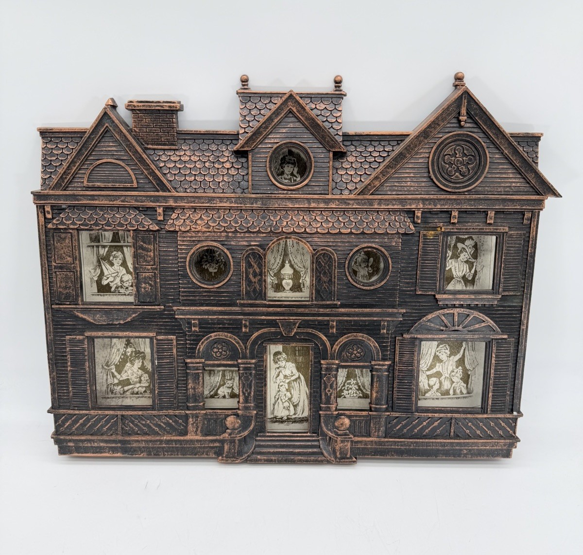 Vintage 1979 Coppercraft Guild Mansion Picture Collage Frame W/ Backing New NOS
